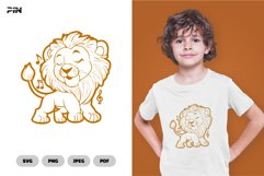 Lion SVG &amp; Clipart - Cartoon SVG Product Image 1