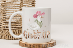 Rhinestone Giddy Up PNG Cowboy Goose Western Sublimation Product Image 3