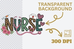 Nurse PNG Sublimation Design, Colorful Nurse Gift Graphic Product Image 4