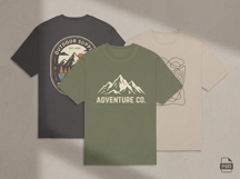 Streetwear Wash Effect T-Shirt PSD Mockup Bundle Front Back Product Image 4