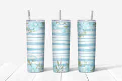 Moon flowers and princess Skinny tumbler wrap design Product Image 5