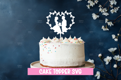Wedding cake topper, Paper Cut, Wedding SVG Product Image 1