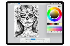 25 Procreate Day of the Dead Stamp Brushes Product Image 5