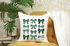 Decorative Green Bow Set For Sublimation PNG Product Image 4