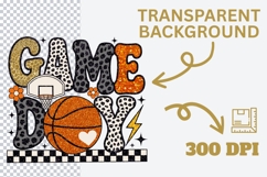 Game Day Basketball Sublimation PNG Product Image 3