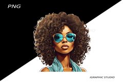 Retro Comic Style Pop Art Girls Clipart Png Product Image 1