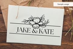 Hand Drawn Wedding Frame SVG With Floral Detail Product Image 4