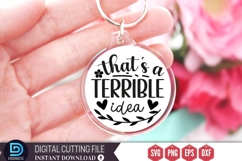 Sarcastic Quates Keychain SVG Bundle Product Image 3