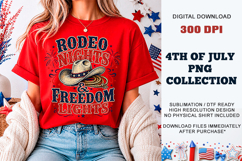 Rodeo Nights &amp; Freedom Lights PNG | Sublimation DTF Product Image 6