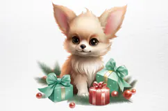 Christmas Baby Animals Clipart PNG Product Image 3