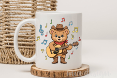 Teddy Bear PNG, Country Music Cowboy Bear Sublimation Product Image 3