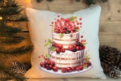 Christmas Cake Clipart, Christmas Cake Clipart Product Image 4