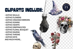 Gothic Digital Papers &amp; Cliparts Mega Bundle |Mystic vintage Product Image 4