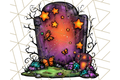 Enchanted Graveyard Halloween PNG Clipart Product Image 4