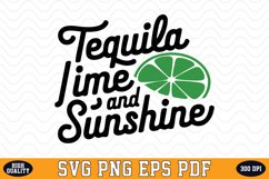 Tequila lime and Sunshine SVG | Quotes | SVG Cut files Product Image 1