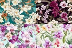 Boho Orchid Seamless Patterns - 300DPI Product Image 4