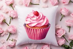 Retro Valentine Watercolor Clipart, Pink Valentine Product Image 4