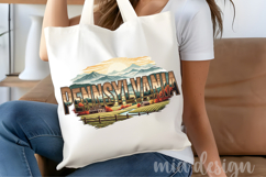 Pennsylvania State PNG, Stone Bridge Rural Sublimation Product Image 4