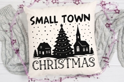 Small Town Christmas Svg, Christmas Tree Svg, Winter Svg. Product Image 5
