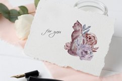 Watercolor Moon animals composition clipart Product Image 4