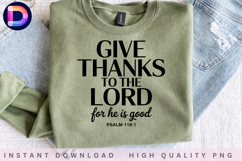 Give Thanks to the Lord Psalm 118:1 Christian Bible Verse Product Image 3
