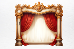 Vintage Christmas Cinema Clipart PNG Product Image 4