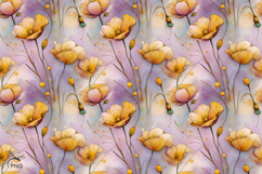 Spring flowers digital paper, background clipart Product Image 4