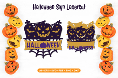 Layered Halloween Sign Lasercut Product Image 1