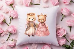 Cute Bear Love Couple Valentine Clipart, Valentines Clipart Product Image 4