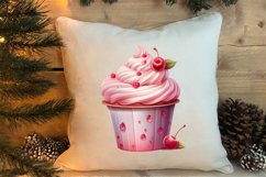 Pink Christmas Coffee Sublimation Clipart, Christmas PNG Product Image 4