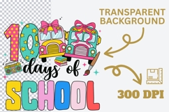 100 Days of School PNG, 100 Days of School Bus PNG, Teacher Product Image 2