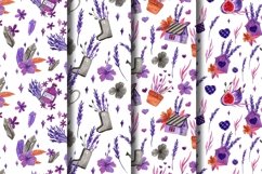 "Purple Cottage" Lavender Digital Papers Product Image 10
