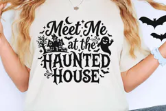 Meet Me At The Haunted House Svg, Scary Halloween Svg. Product Image 5