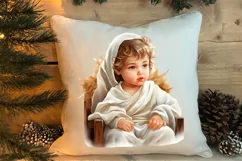 Christmas Baby Jesus Watercolor Clipart, Christmas Baby Jesu Product Image 4