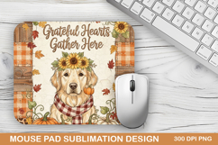 Grateful Hearts Mouse Pad Sublimation - Halloween Design Product Image 1