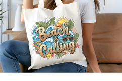 Beach Is Calling PNG, Tropical Summer Sublimation Design Product Image 4
