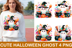 Cute Ghost Halloween Clipart Sublimation Png Product Image 1