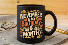November birthday birthday quote fall birthday Product Image 4