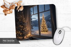 Peaceful Christmas Night Mouse Pad PNG Design Product Image 1