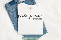 Made For More SVG | Christian SVG | Bible Verse PNG Product Image 2