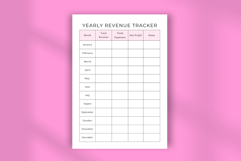 Yearly Revenue Tracker Planner canva template Product Image 4