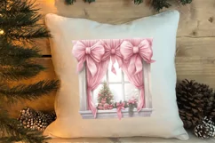Pink Tis The Season Christmas Sublimation, Christmas Clipart Product Image 4
