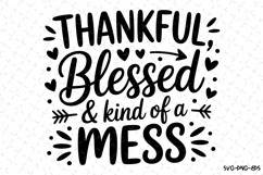 Thankful Blessed Svg | Halloween Svg | Svg Cut Files Product Image 1
