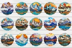 3D Mountains Wind Spinner, Nature Wind Spinner Bundle Product Image 4