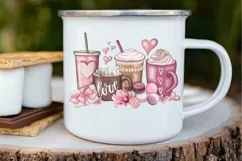 Coffee Valentine Png | Valentines Day | Hand Drawn Product Image 3