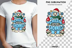 Christmas phrases png design for T-shirts Product Image 4