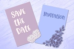 Floral Papercut Invitations | 4 SVG items Product Image 5
