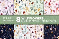 Floral Digital Paper | Sublimation Background Product Image 1