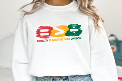 Equality is Greater than Division SVG | Svg Cut File Product Image 1