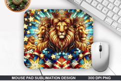 Mouse Pad Sublimation, 4th Of July Mouse Pad PNG Design Product Image 1